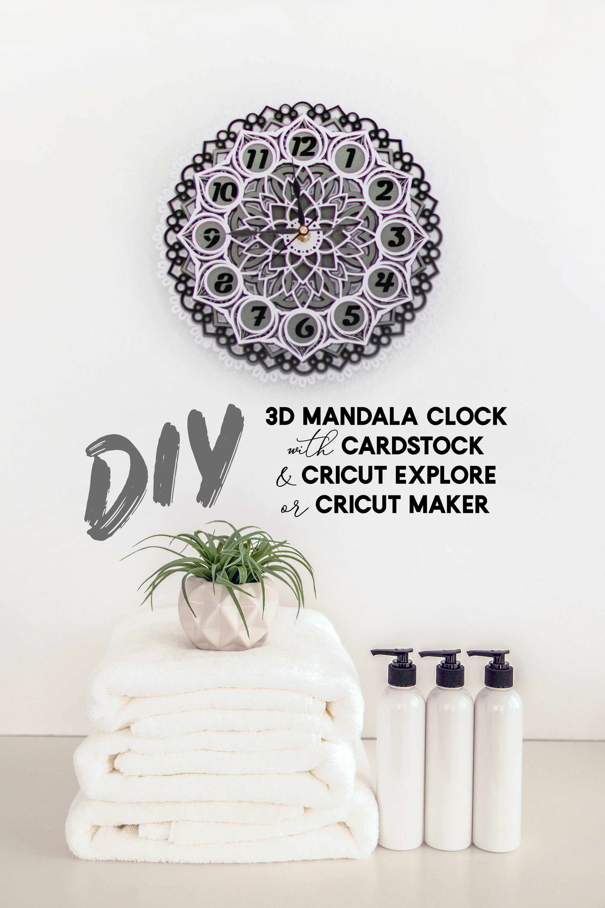 DIY 3D Layered Mandala Clock