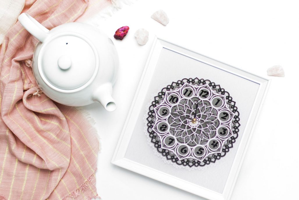 Download Diy 3d Layered Mandala Clock With Card Stock And Cricut Angela Ricardo