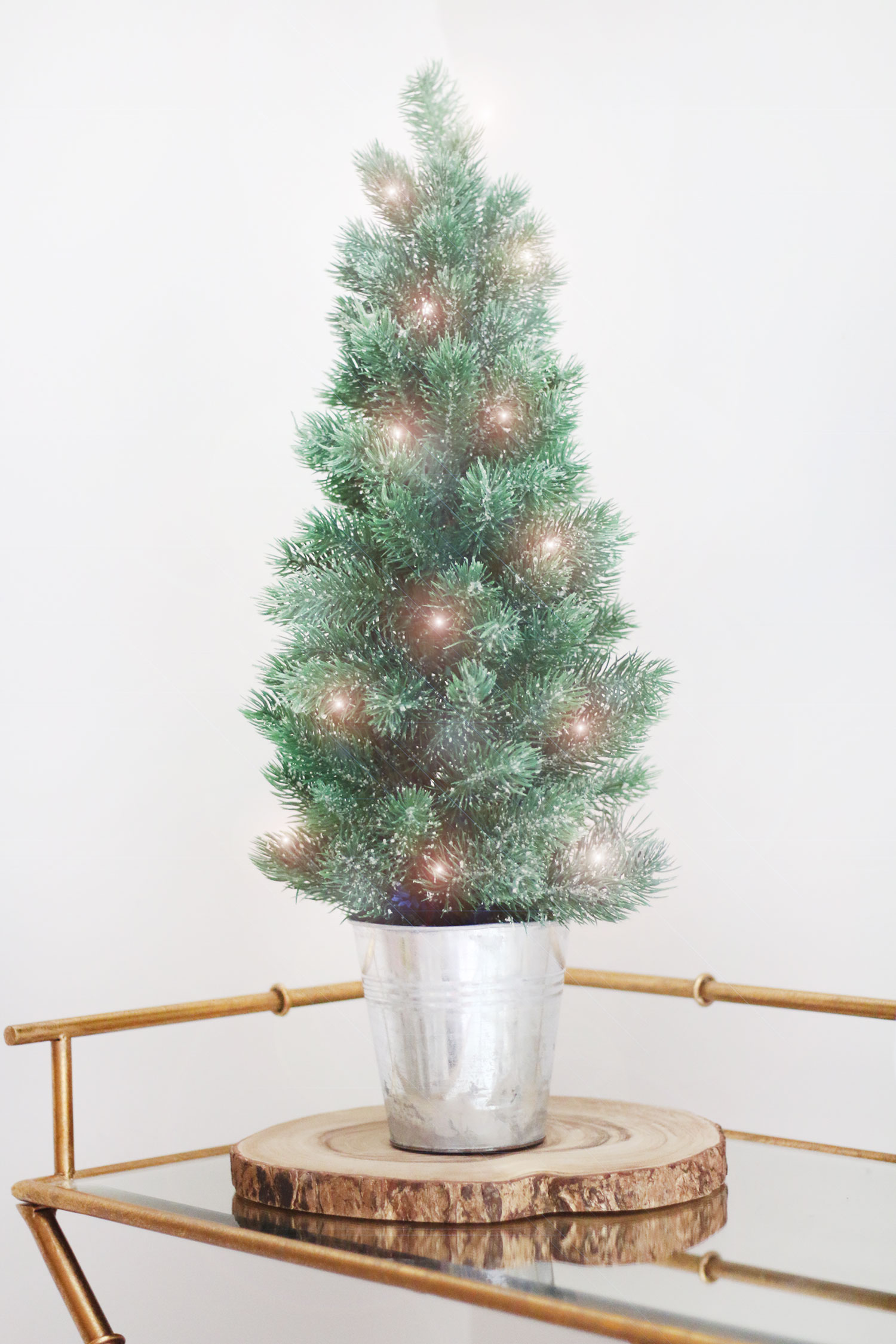 Iced Mini Pine Artificial Christmas Tree
