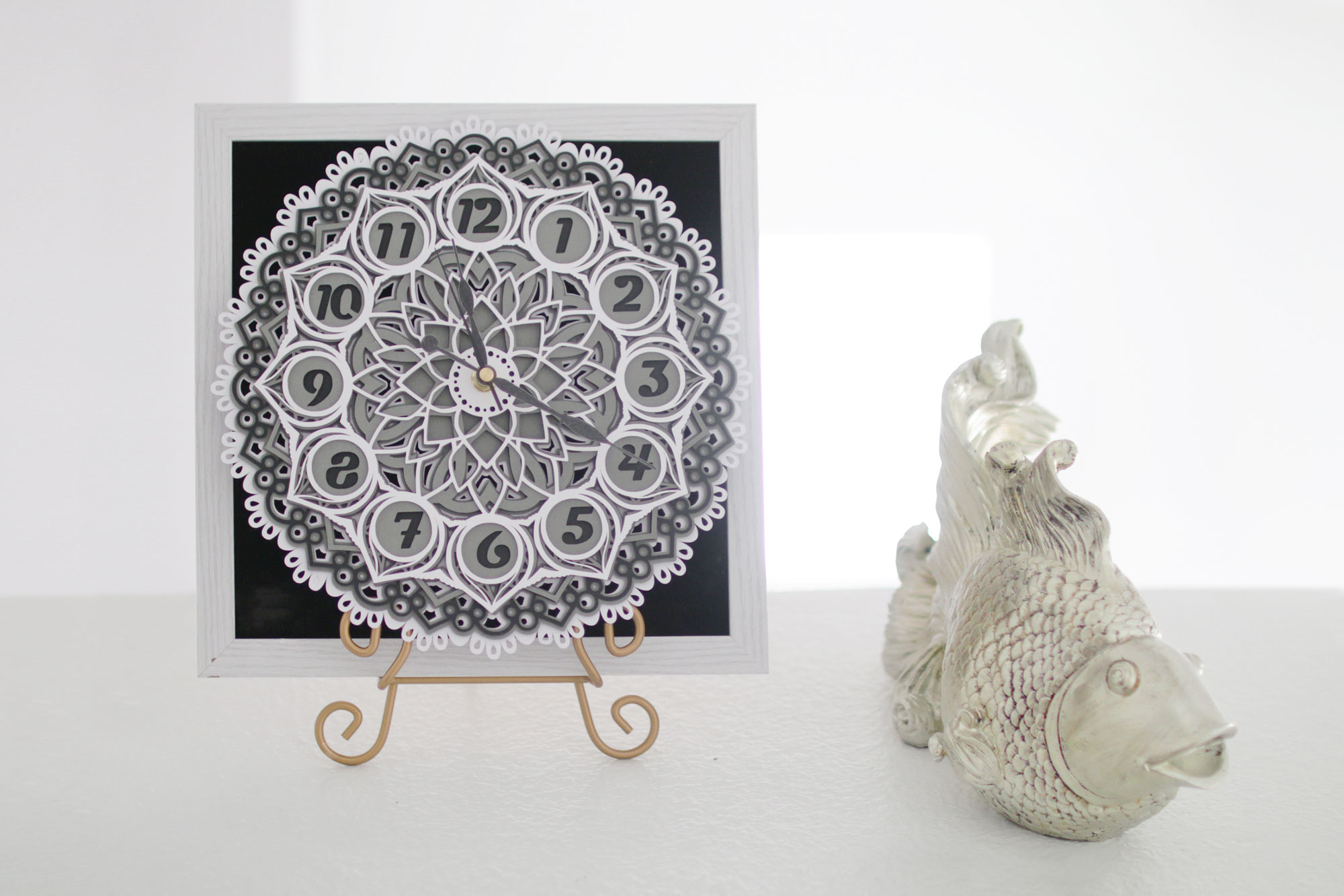 DIY 3D Layered Mandala Clock