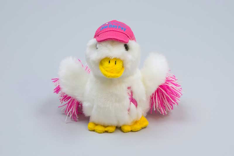 Aflac this duck wears pink