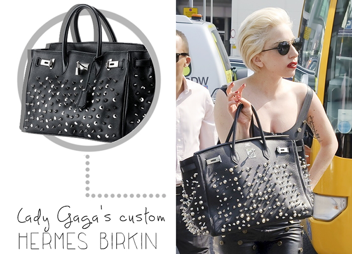 lady gaga hermes bag